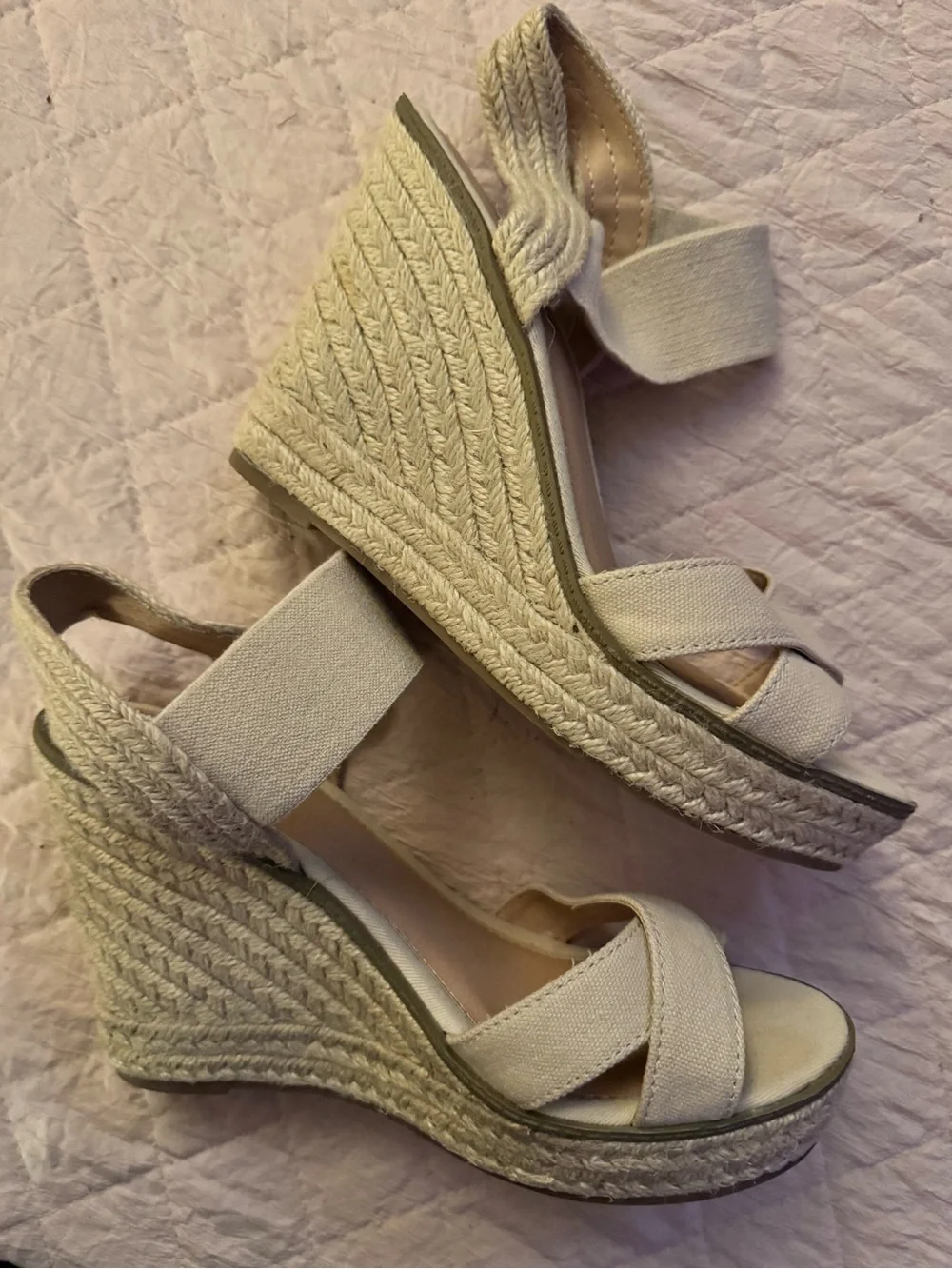 Merona Wedge Espadrille Sandals in Light Beige - Women